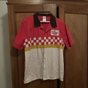 Disney Parks Pizza Planet Toy Story Best In The Galaxy Camp Bowling Shirt Size M